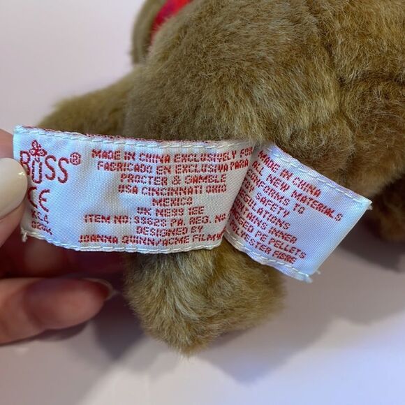 Dad/Father Bear Charmin Bear BILL Plush Russ Teddy Bear 4.5" w Red Ribbon EUC - Picture 8 of 8